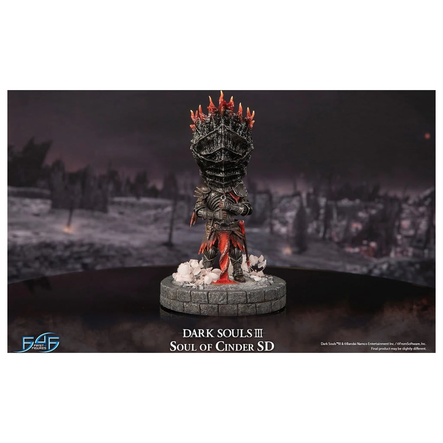 Dark Souls III Pryskyřicová Socha Soul of Cinder SD 22 cm fotografii produktu