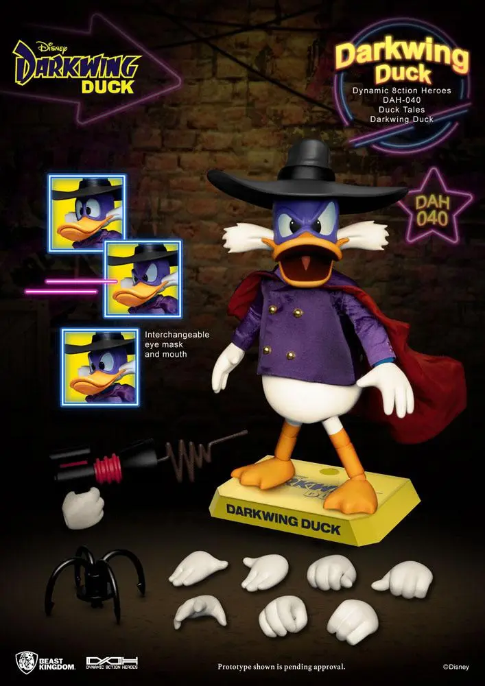 Darkwing Duck Dynamic 8ction Heroes Akční figurka 1/9 Darkwing Duck 16 cm fotografii produktu