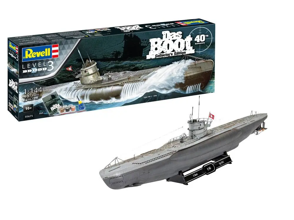 Dárková sada modelů ponorky Das Boot 1/144 U-Boot U96 Typ VII C 40. výročí 46 cm fotografii produktu