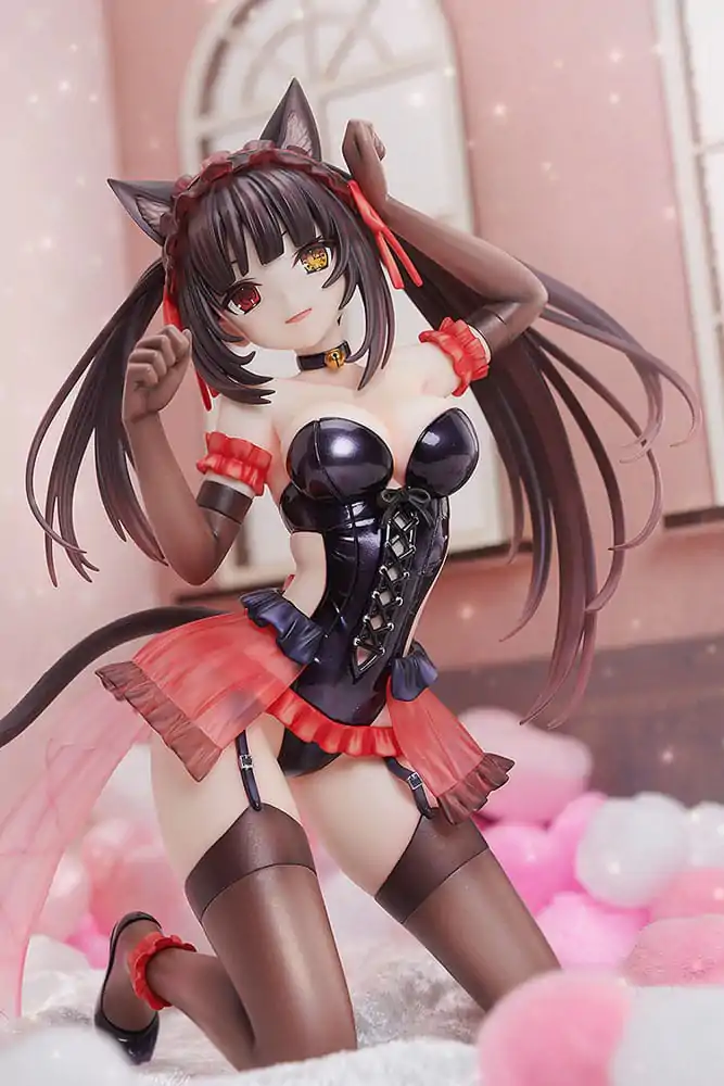 Date A Live Statue 1/7 Kurumi Tokisaki Kočičí uši verze 17 cm fotografii produktu