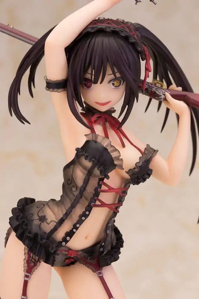 Date A Live Socha 1/7 Kurumi Tokisaki Spodní Prádlo Ver. Black Special Edition 24 cm fotografii produktu