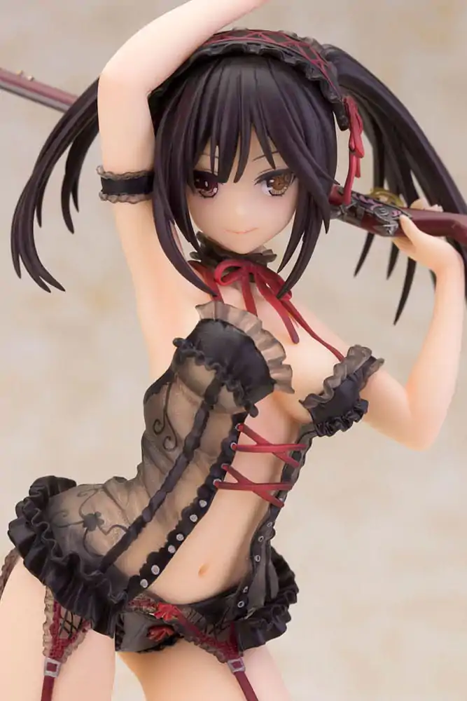 Date A Live Socha 1/7 Kurumi Tokisaki Spodní Prádlo Ver. Black Special Edition 24 cm fotografii produktu