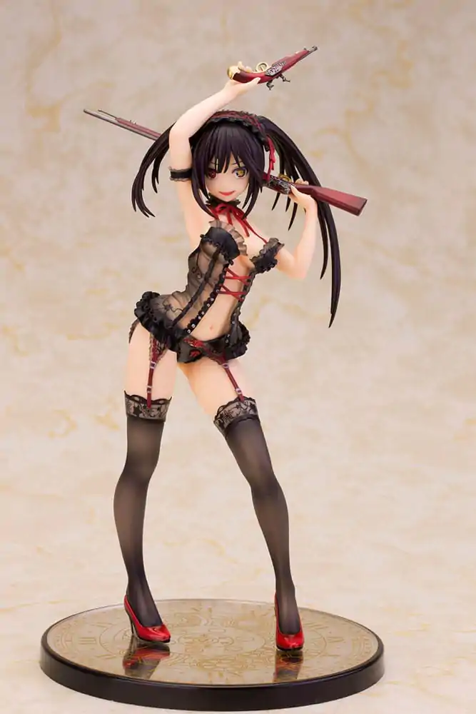 Date A Live Socha 1/7 Kurumi Tokisaki Spodní Prádlo Ver. Black Special Edition 24 cm fotografii produktu