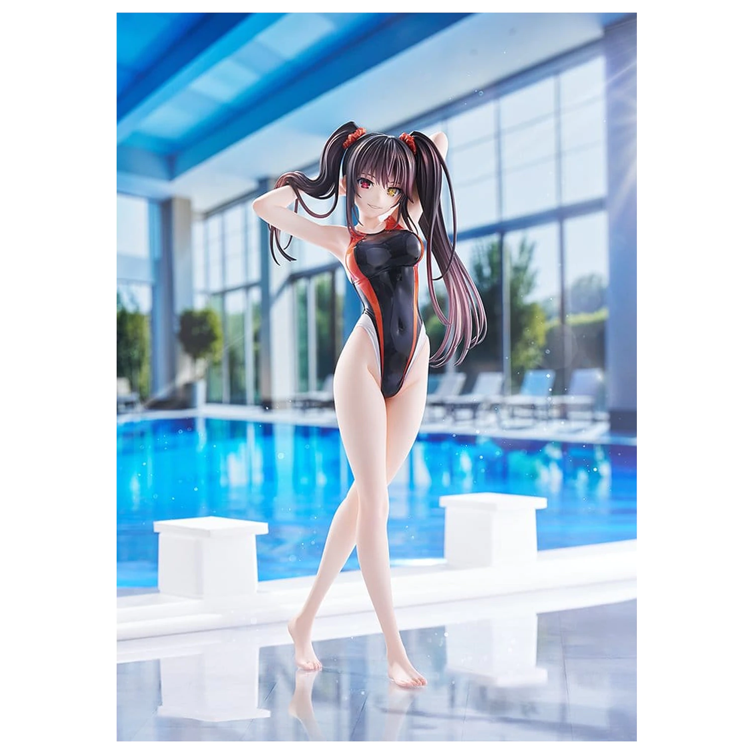 Date A Live Swimsuit Silhouette PVC figurka 1/7 Kurumi Tokisaki Swimwear Ver. 24 cm fotografii produktu