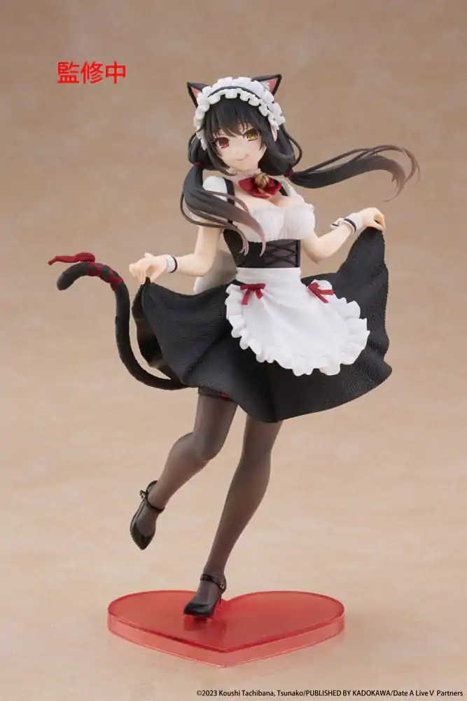 Date A Live V Coreful PVC soška Kurumi Tokisaki Kočičí Uši Maid Verze 18 cm fotografii produktu