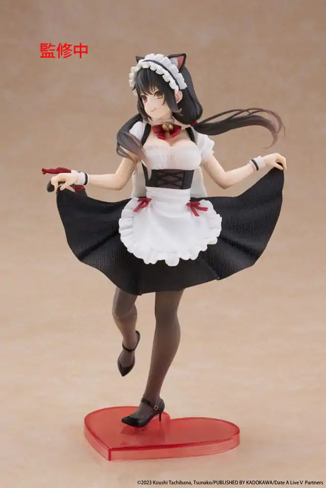 Date A Live V Coreful PVC soška Kurumi Tokisaki Kočičí Uši Maid Verze 18 cm fotografii produktu