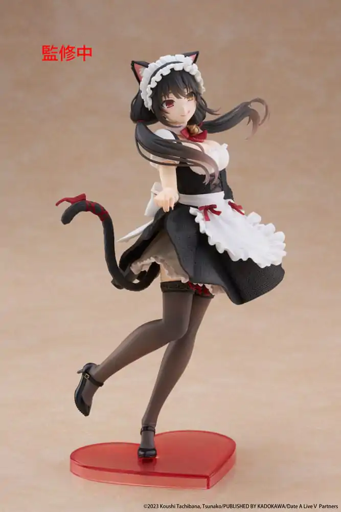 Date A Live V Coreful PVC soška Kurumi Tokisaki Kočičí Uši Maid Verze 18 cm fotografii produktu
