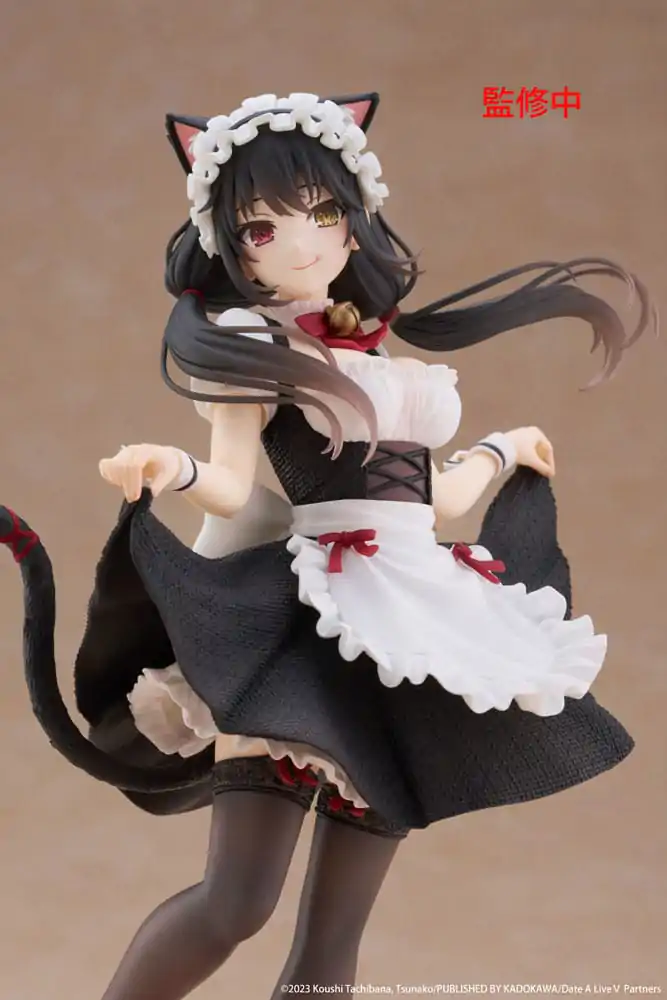 Date A Live V Coreful PVC soška Kurumi Tokisaki Kočičí Uši Maid Verze 18 cm fotografii produktu