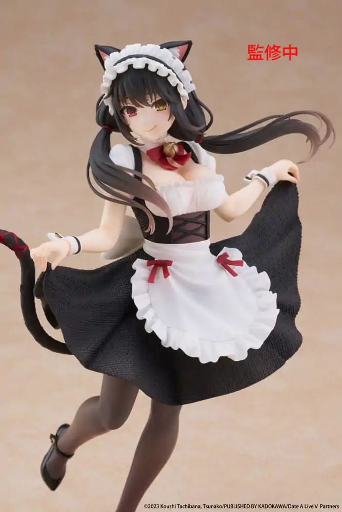 Date A Live V Coreful PVC soška Kurumi Tokisaki Kočičí Uši Maid Verze 18 cm fotografii produktu