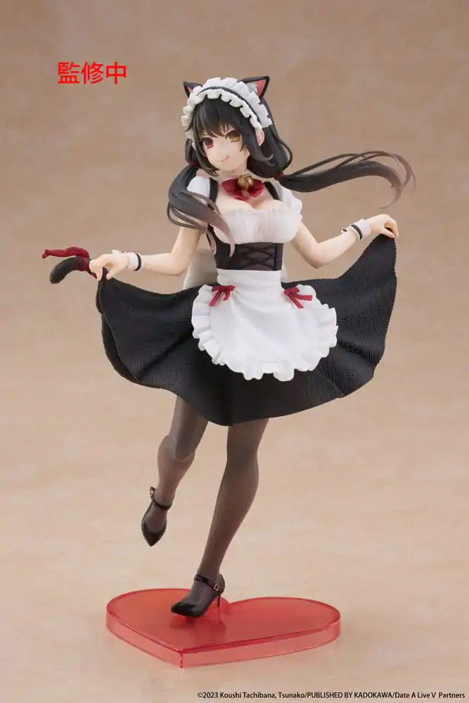 Date A Live V Coreful PVC soška Kurumi Tokisaki Kočičí Uši Maid Verze 18 cm fotografii produktu