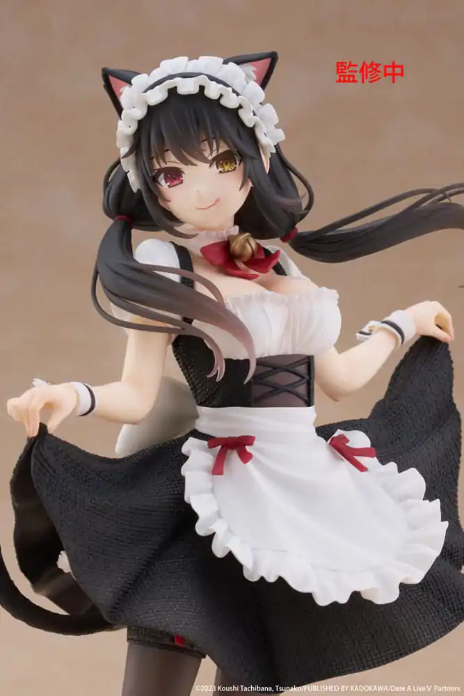 Date A Live V Coreful PVC soška Kurumi Tokisaki Kočičí Uši Maid Verze 18 cm fotografii produktu