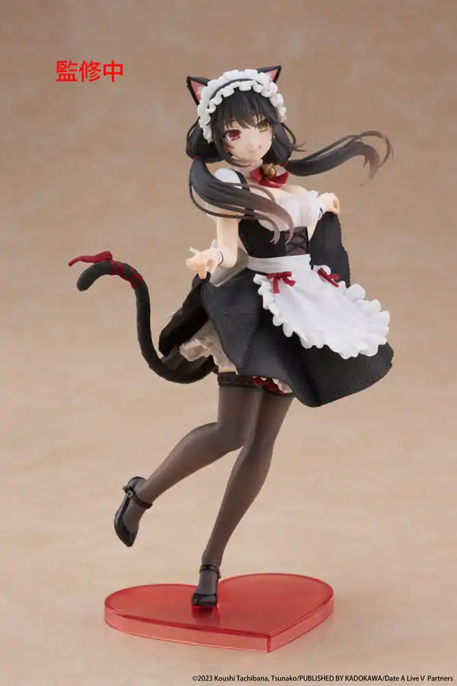 Date A Live V Coreful PVC soška Kurumi Tokisaki Kočičí Uši Maid Verze 18 cm fotografii produktu
