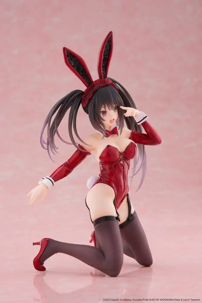 Date A Live V PVC soška Desktop Cute Figure Kurumi Tokisaki Bunny Ver. 13 cm fotografii produktu