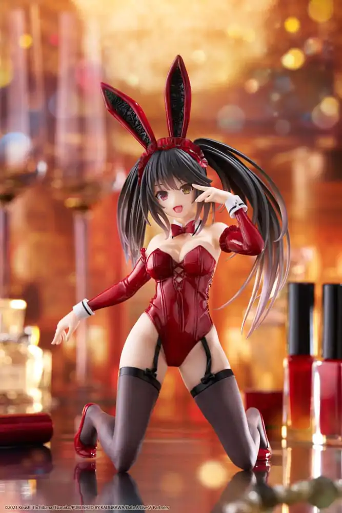 Date A Live V PVC soška Desktop Cute Figure Kurumi Tokisaki Bunny Ver. 13 cm fotografii produktu