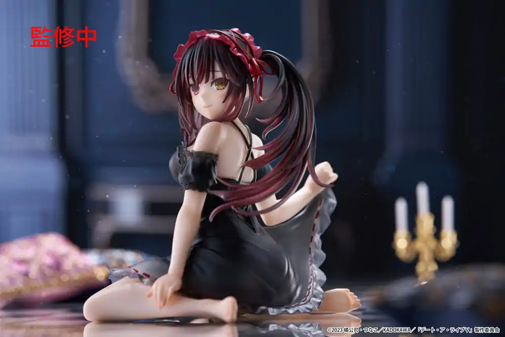 Date A Live V PVC Soška Desktop Cute Figure Kurumi Tokisaki Nightwear Ver. 13 cm fotografii produktu