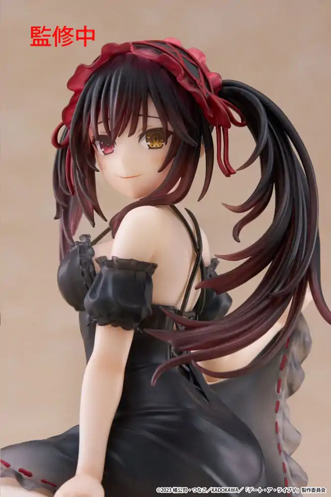 Date A Live V PVC Soška Desktop Cute Figure Kurumi Tokisaki Nightwear Ver. 13 cm fotografii produktu