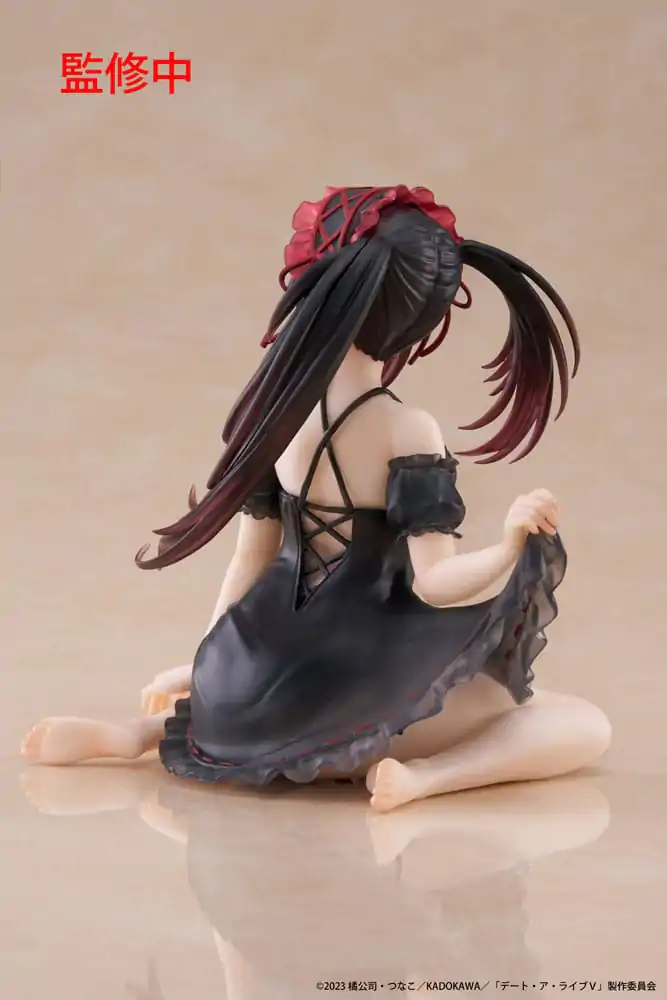 Date A Live V PVC Soška Desktop Cute Figure Kurumi Tokisaki Nightwear Ver. 13 cm fotografii produktu