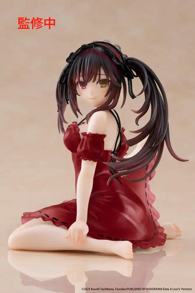 Date A Live V PVC Soška Stolní Roztomilá Figurka Kurumi Tokisaki Nightwear Ver. Renewal 13 cm fotografii produktu