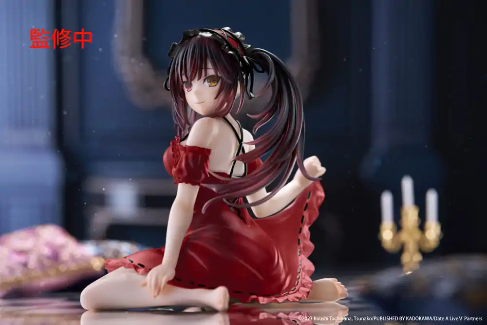 Date A Live V PVC Soška Stolní Roztomilá Figurka Kurumi Tokisaki Nightwear Ver. Renewal 13 cm fotografii produktu