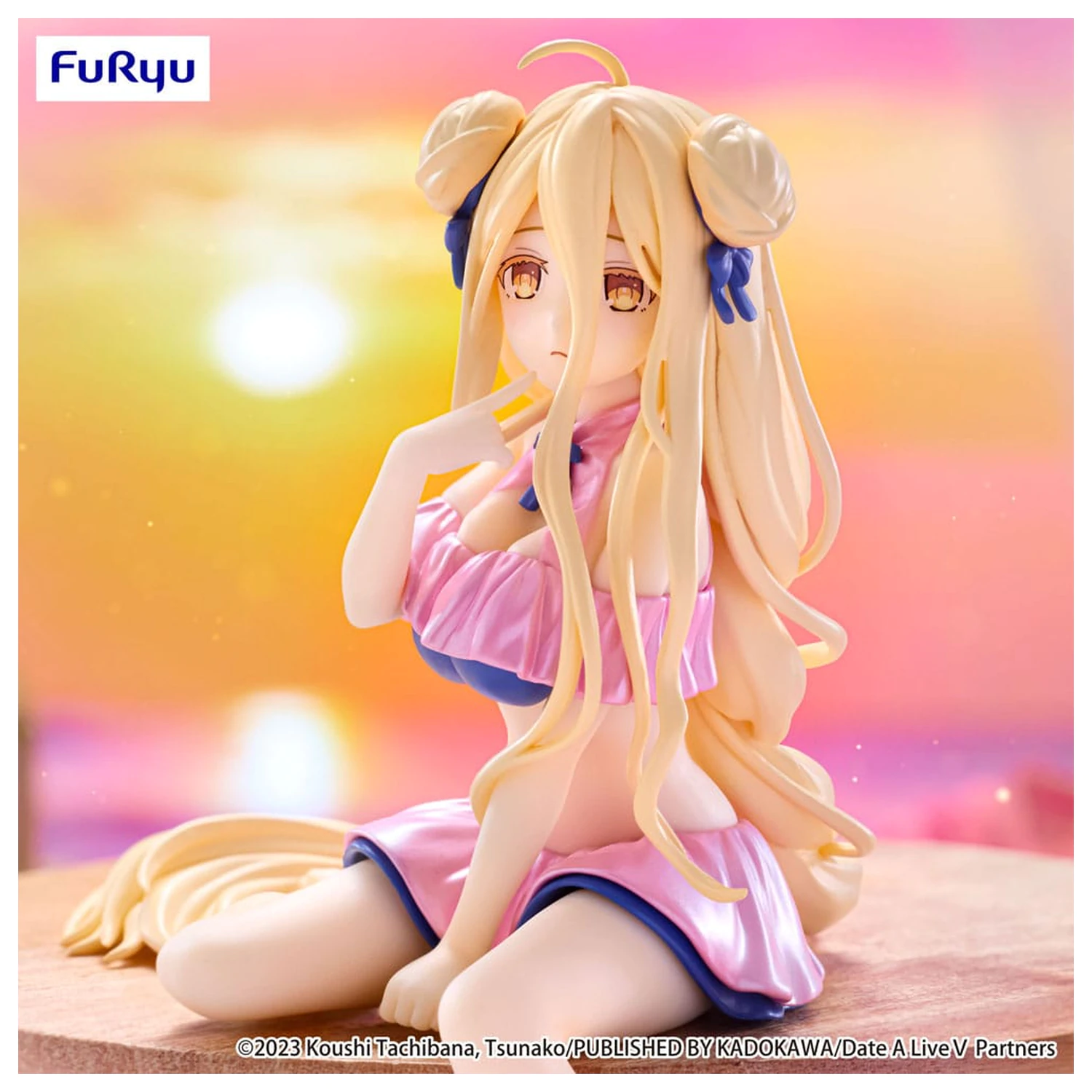 Date A Live V Zátka na nudle PVC soška Mukuro Hoshimiya Swimsuit Pastel Pink Color Ver. 13 cm fotografii produktu