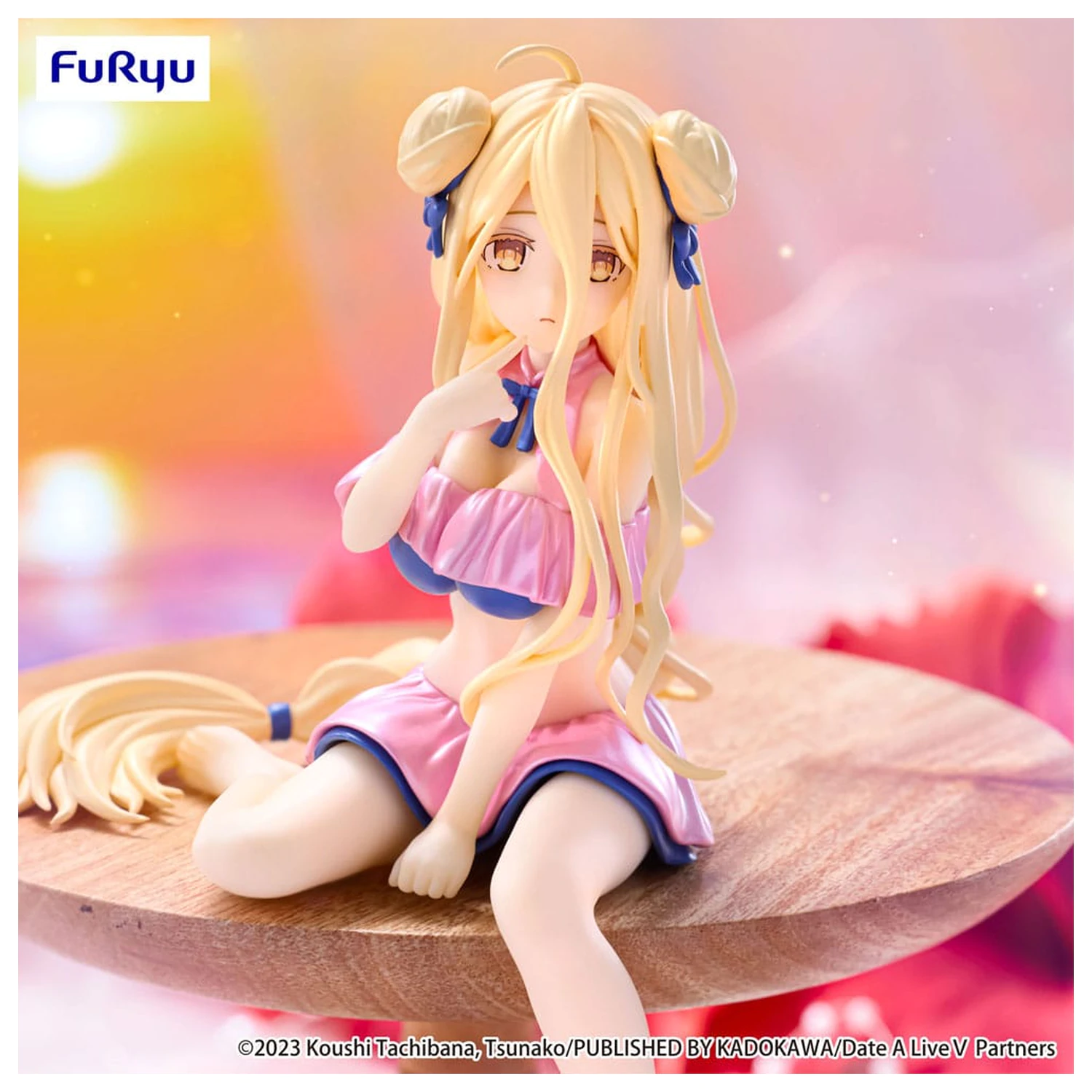 Date A Live V Zátka na nudle PVC soška Mukuro Hoshimiya Swimsuit Pastel Pink Color Ver. 13 cm fotografii produktu