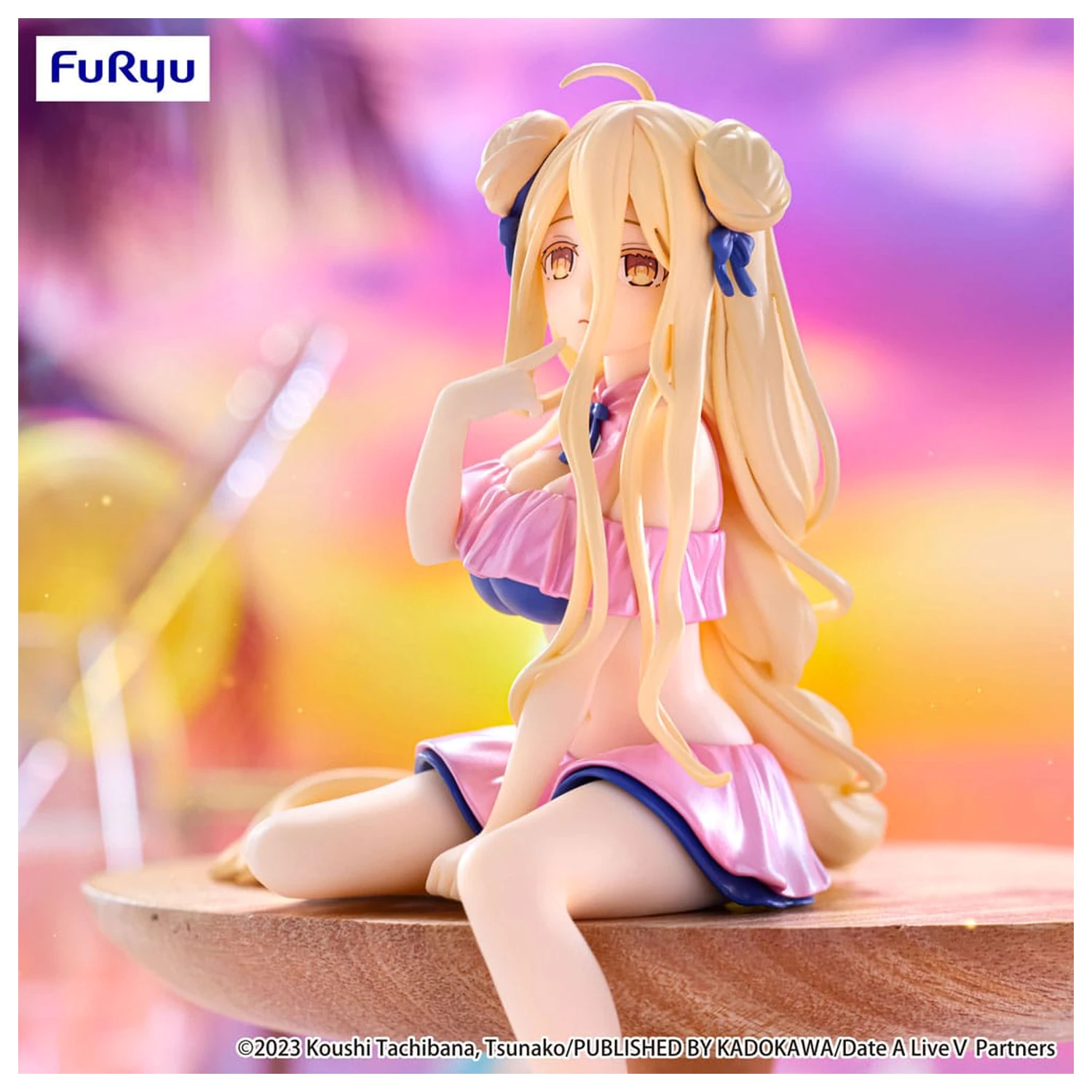 Date A Live V Zátka na nudle PVC soška Mukuro Hoshimiya Swimsuit Pastel Pink Color Ver. 13 cm fotografii produktu
