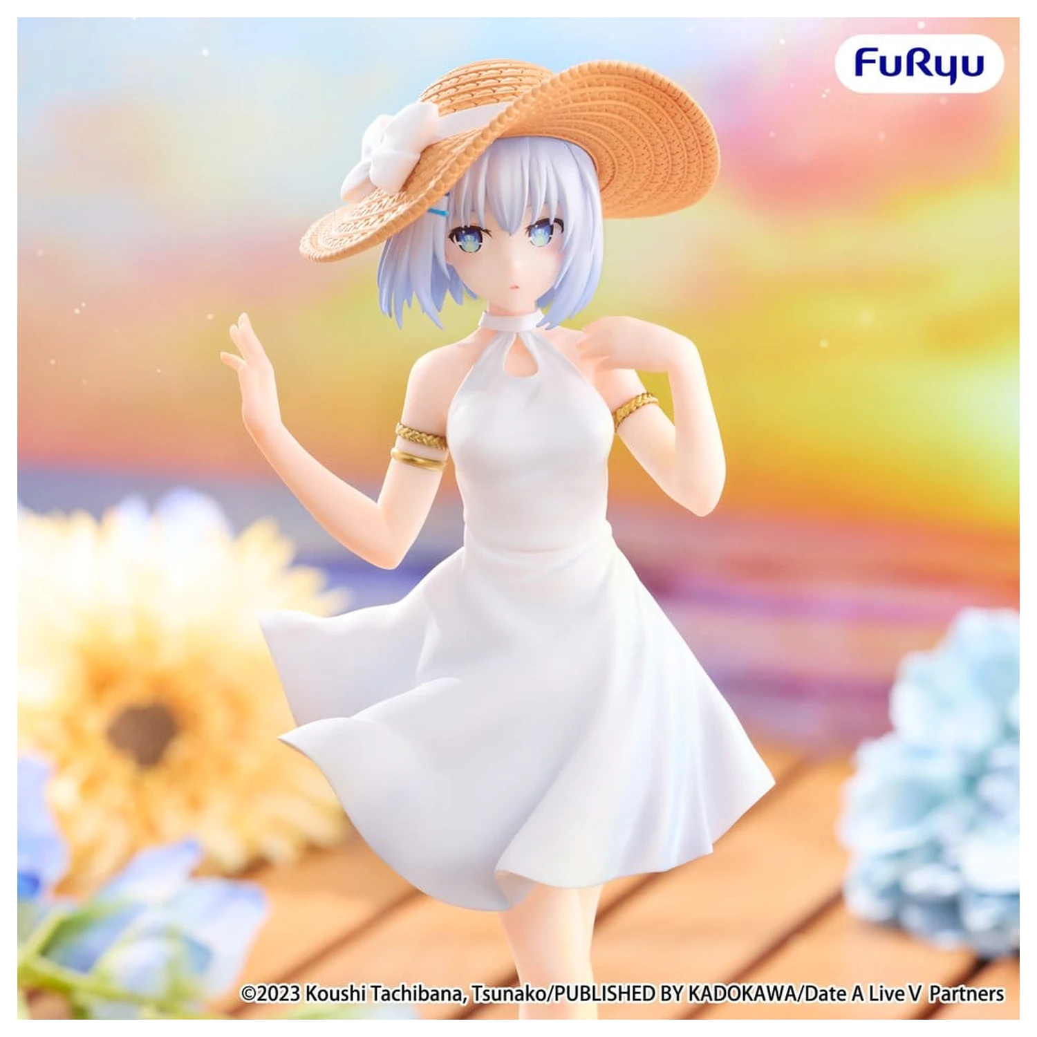 Date A Live V PVC Figurka Origami Tobiichi Summer Dress 20 cm fotografii produktu