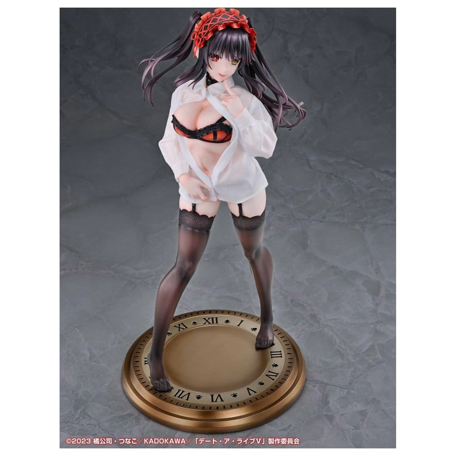Date A Live V Re:Dress PVC figurka 1/4 Kurumi Tokisaki Dress shirt Ver. 40 cm fotografii produktu