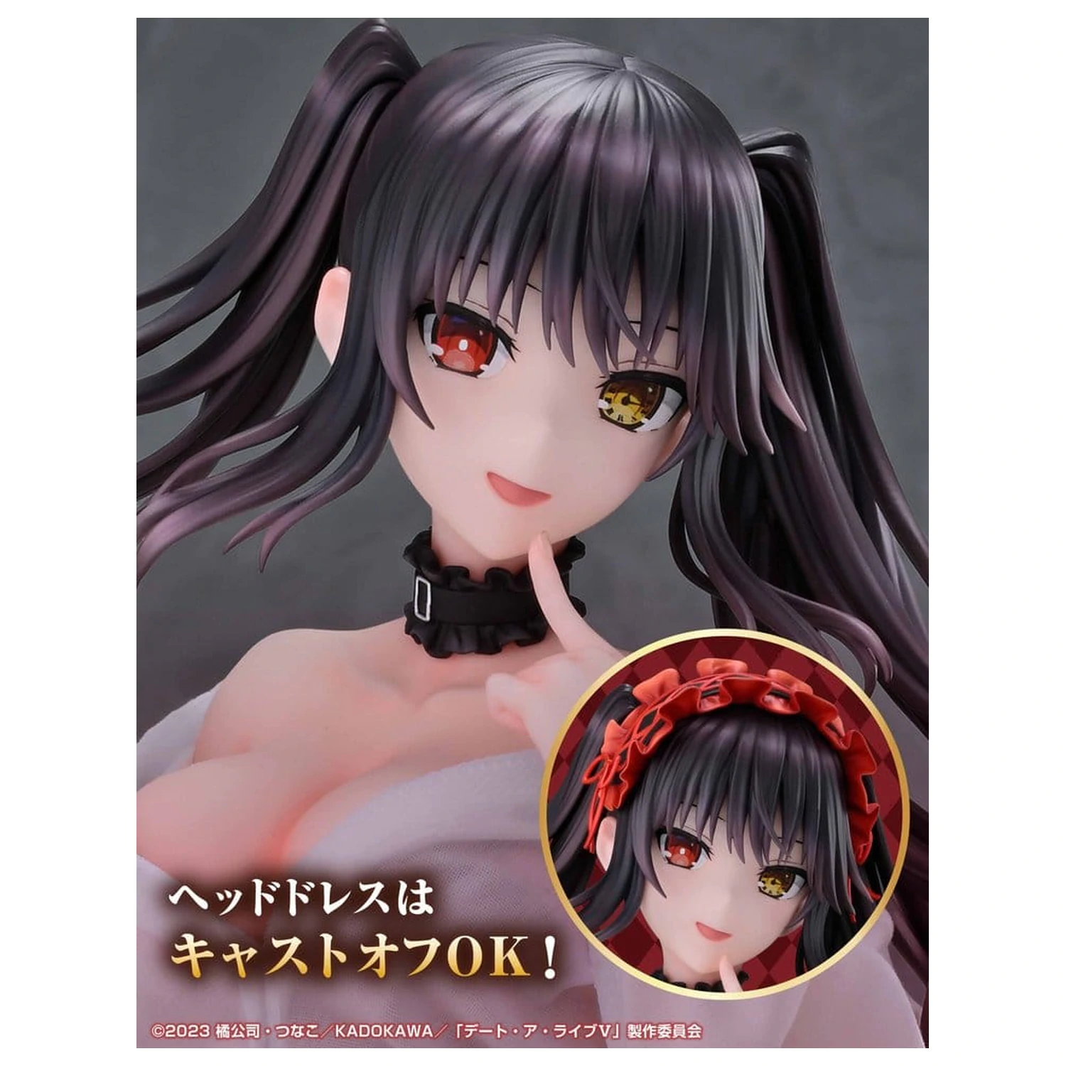 Date A Live V Re:Dress PVC figurka 1/4 Kurumi Tokisaki Dress shirt Ver. 40 cm fotografii produktu