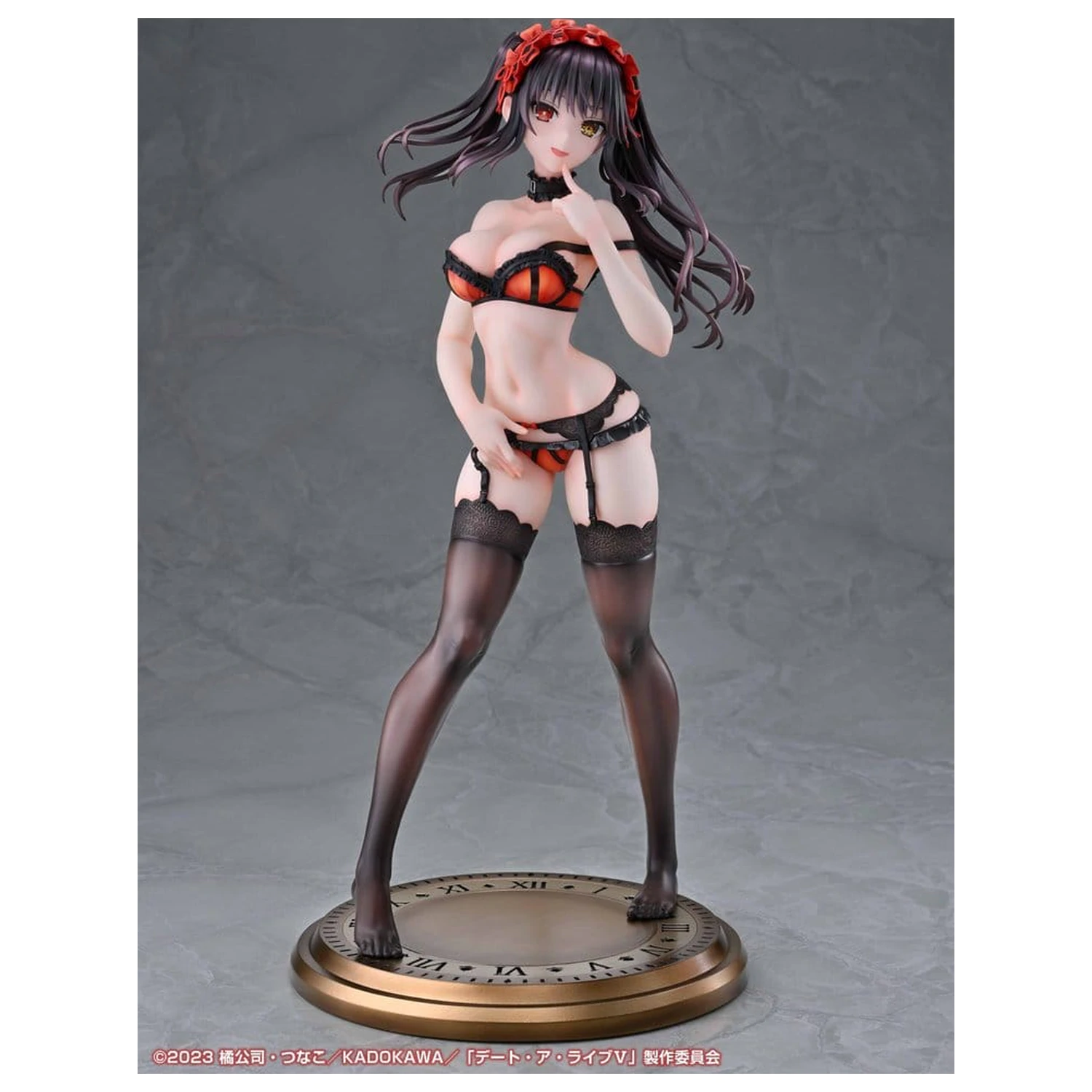 Date A Live V Re:Dress PVC figurka 1/4 Kurumi Tokisaki Dress shirt Ver. 40 cm fotografii produktu