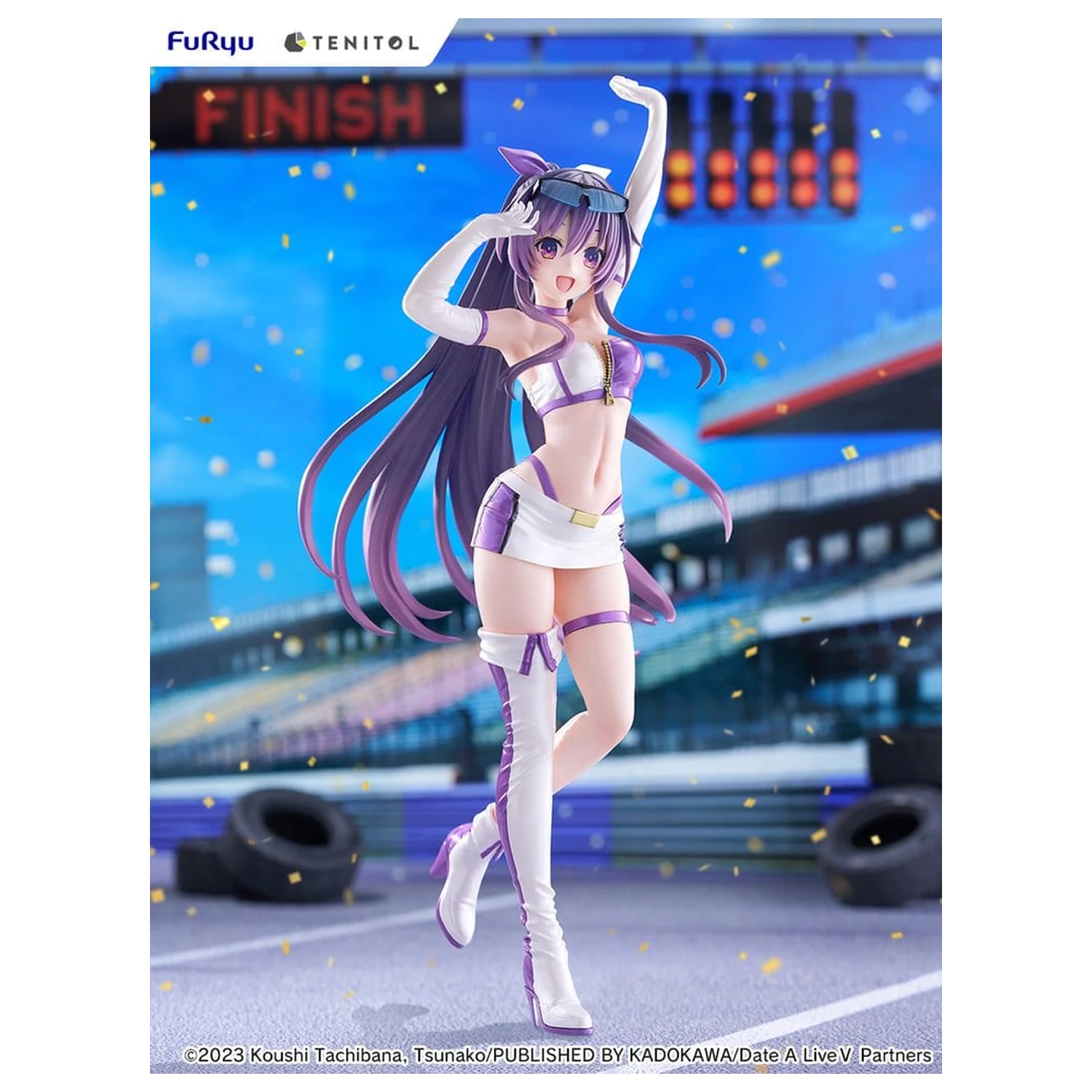 Date A Live V Tenitol Vysoká PVC figurka Tohka Yatogami Race Queen Ver. 30 cm fotografii produktu