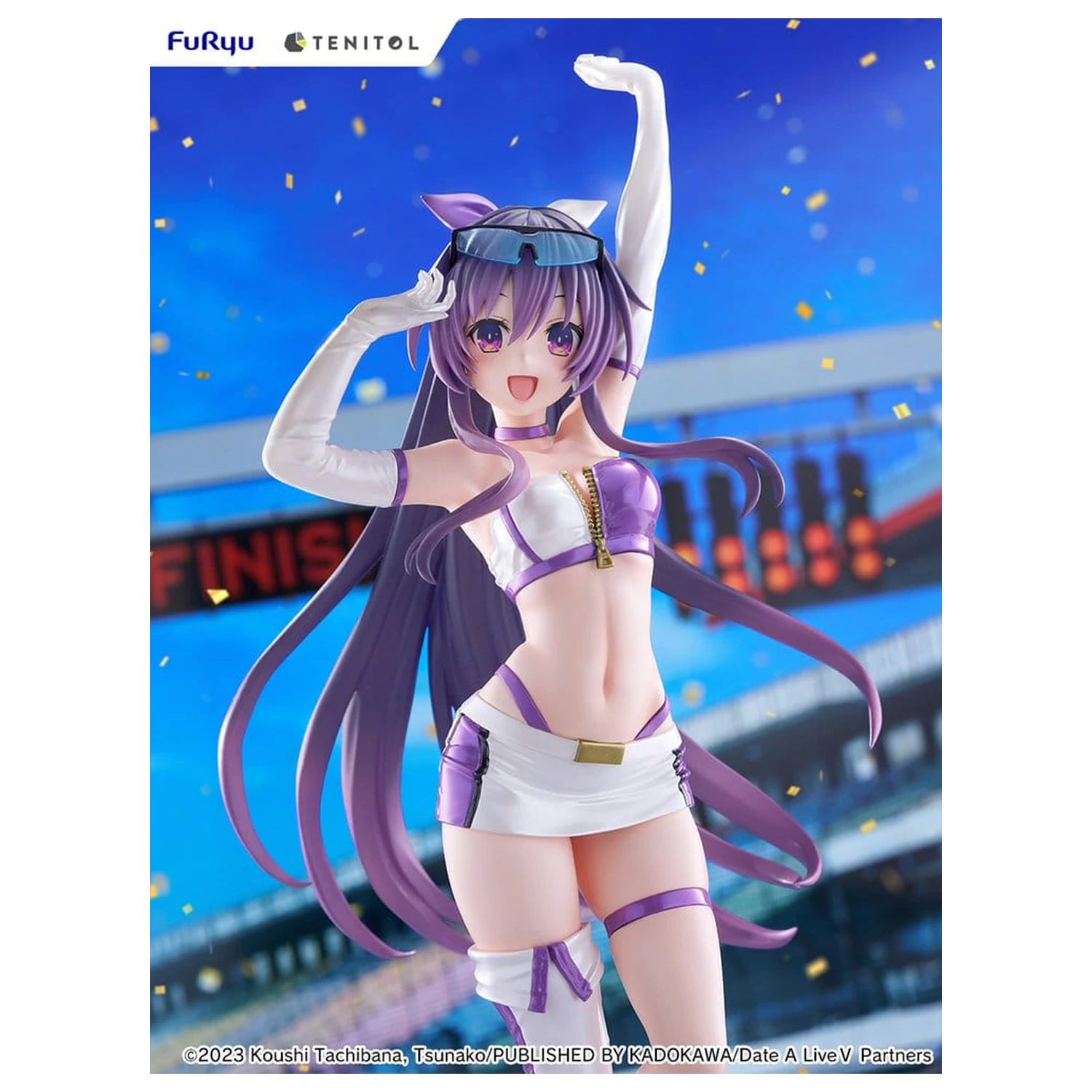 Date A Live V Tenitol Vysoká PVC figurka Tohka Yatogami Race Queen Ver. 30 cm fotografii produktu