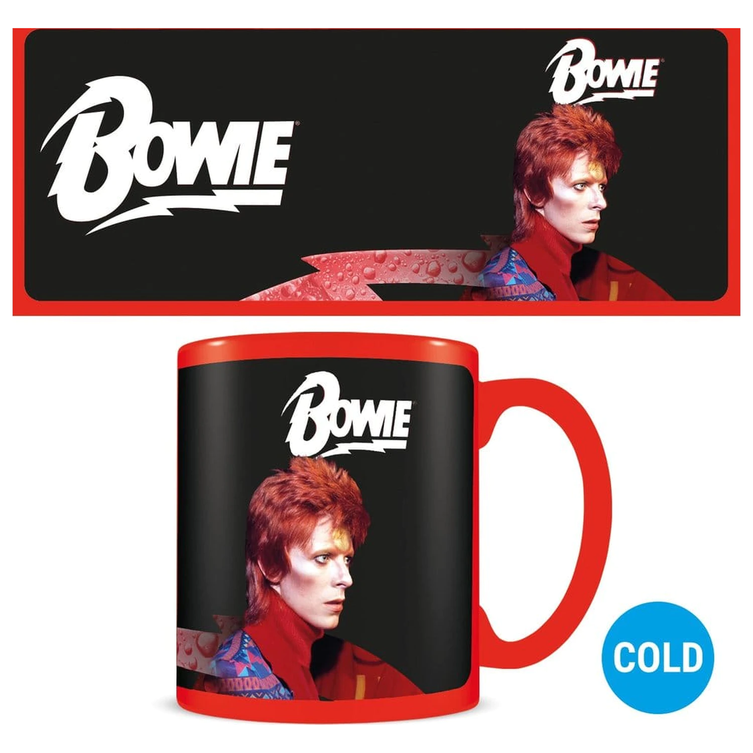 David Bowie hrnek měnící barvu Bolt fotografii produktu