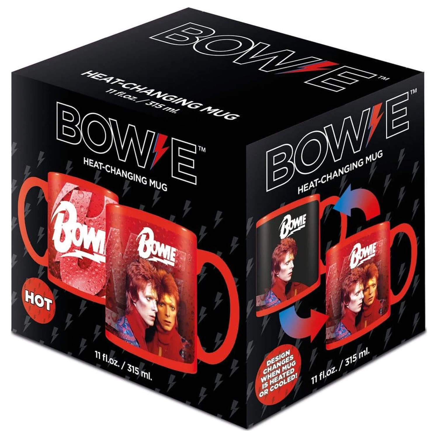 David Bowie hrnek měnící barvu Bolt fotografii produktu