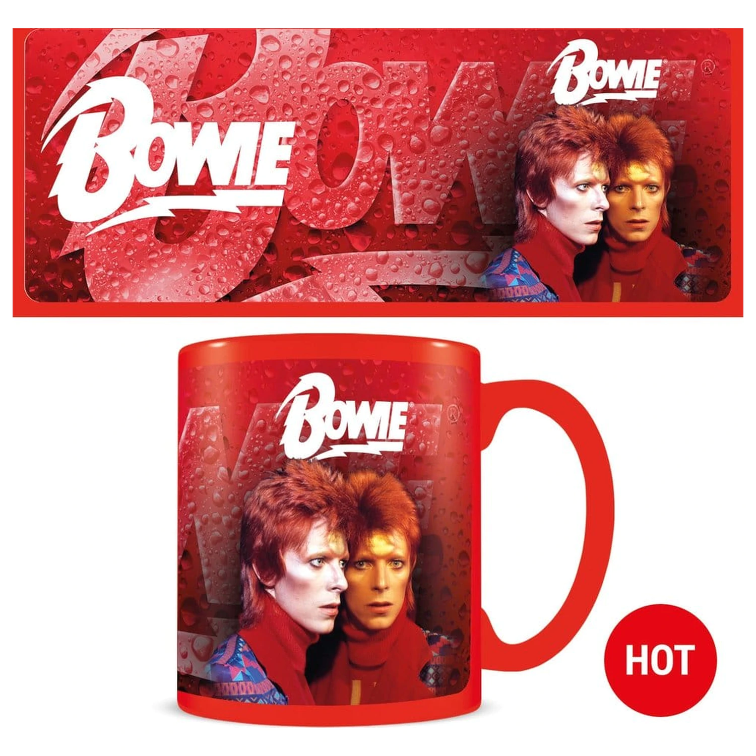 David Bowie hrnek měnící barvu Bolt fotografii produktu