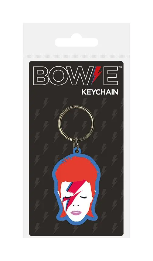 David Bowie Gumová Klíčenka Aladdin Sane 6 cm fotografii produktu