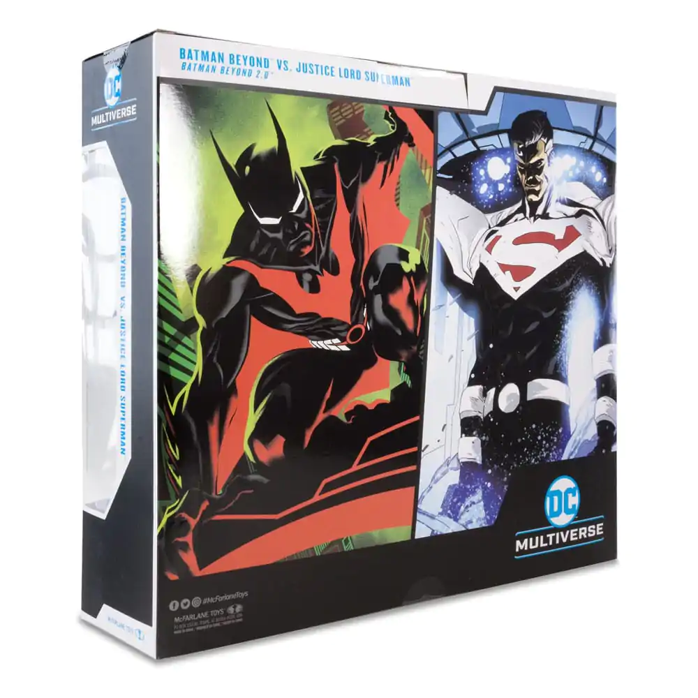 DC Sběratelská akční figurka Balení 2 Batman Beyond Vs Justice Lord Superman 18 cm fotografii produktu