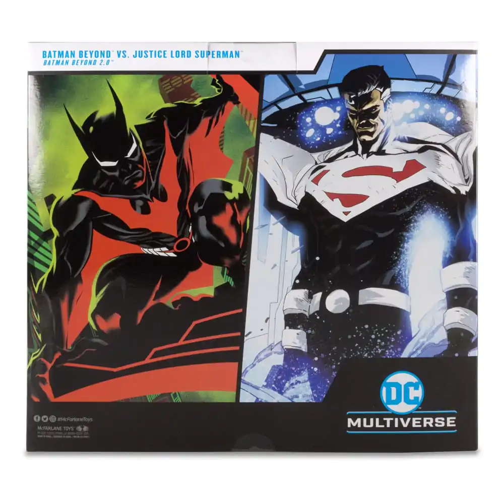 DC Sběratelská akční figurka Balení 2 Batman Beyond Vs Justice Lord Superman 18 cm fotografii produktu