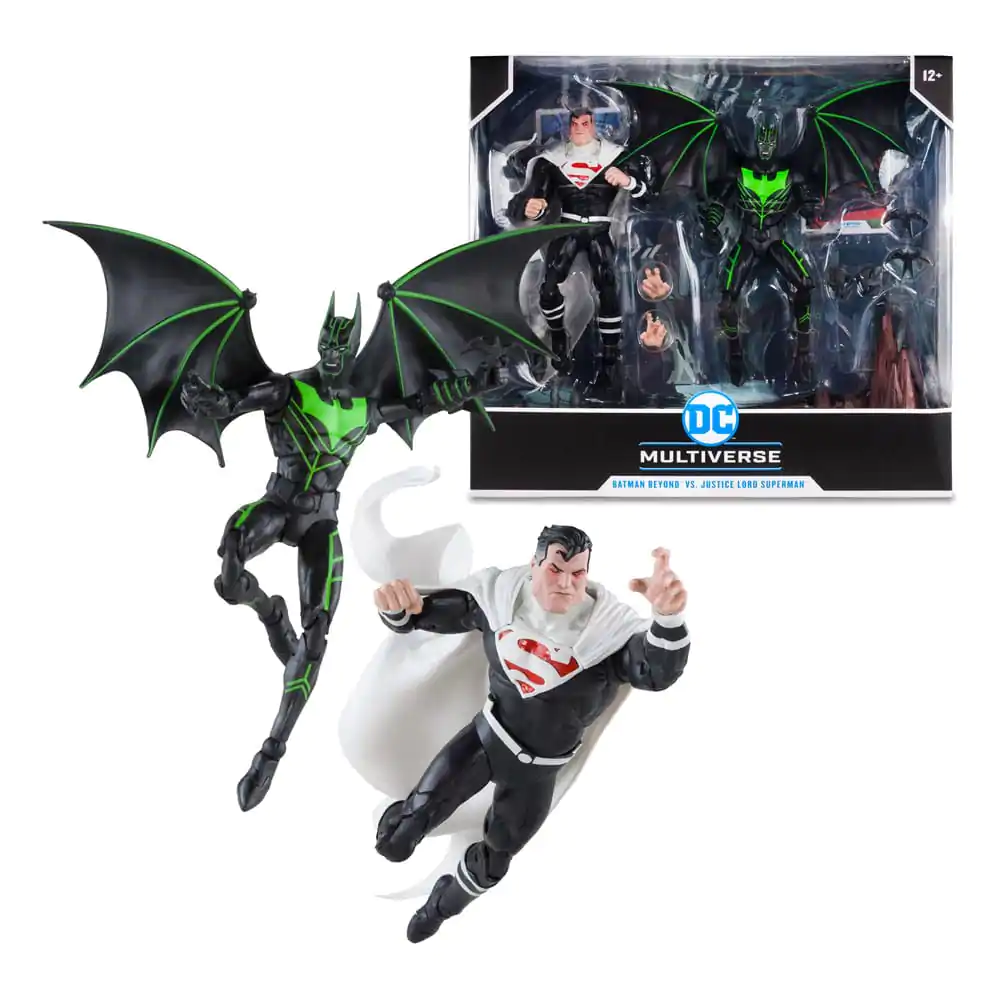 DC Sběratelská akční figurka Balení 2 Batman Beyond Vs Justice Lord Superman 18 cm fotografii produktu