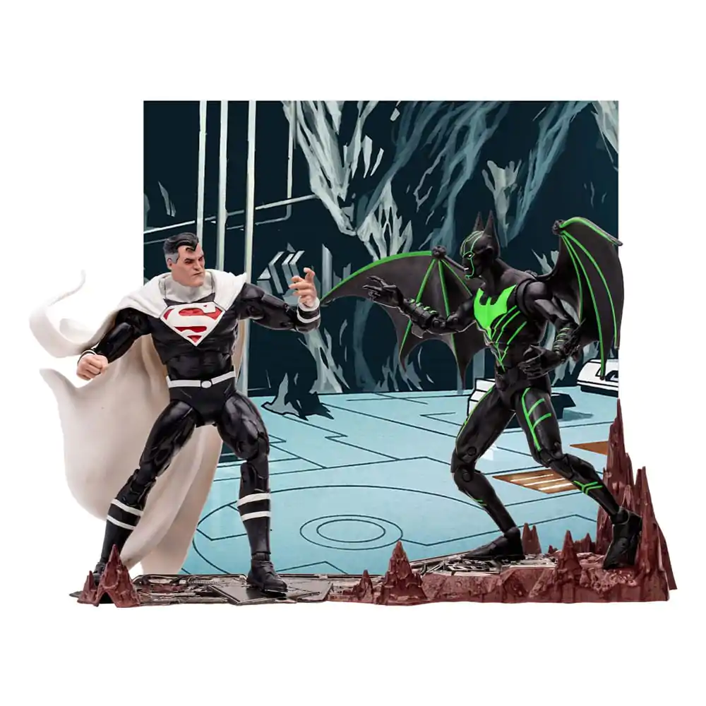 DC Sběratelská akční figurka Balení 2 Batman Beyond Vs Justice Lord Superman 18 cm fotografii produktu