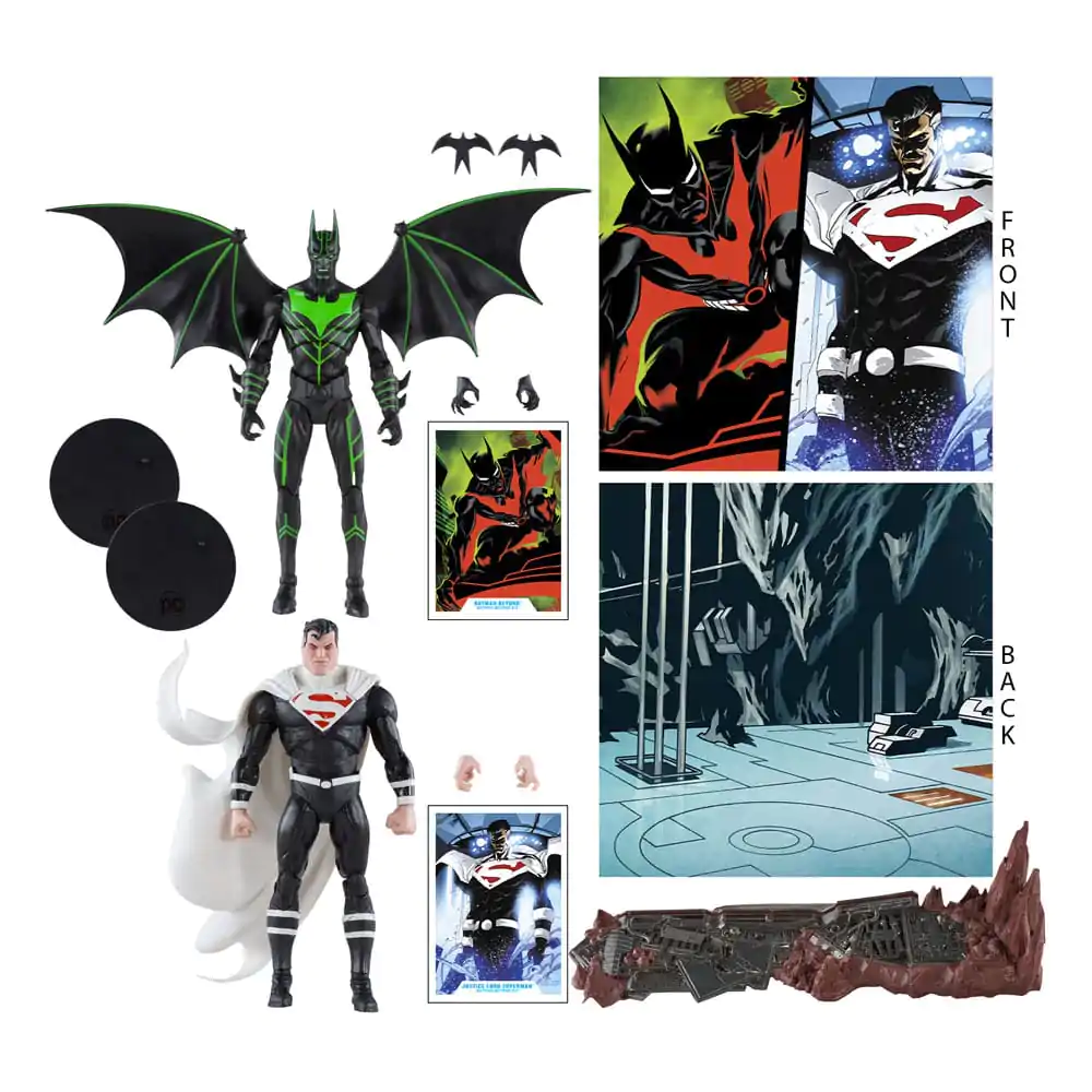 DC Sběratelská akční figurka Balení 2 Batman Beyond Vs Justice Lord Superman 18 cm fotografii produktu