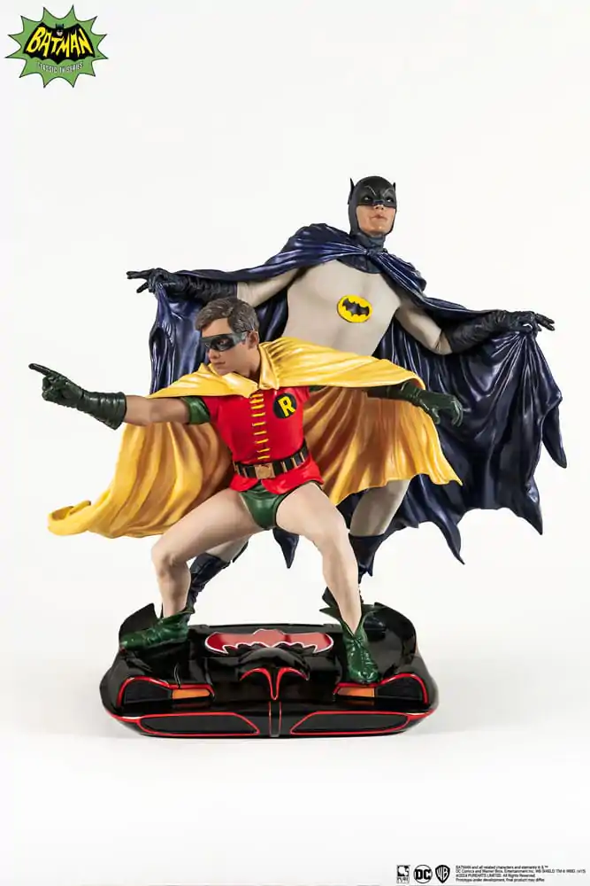 DC Comics PVC Diorama Socha 1/8 Batman & Robin 1966 23 cm fotografii produktu