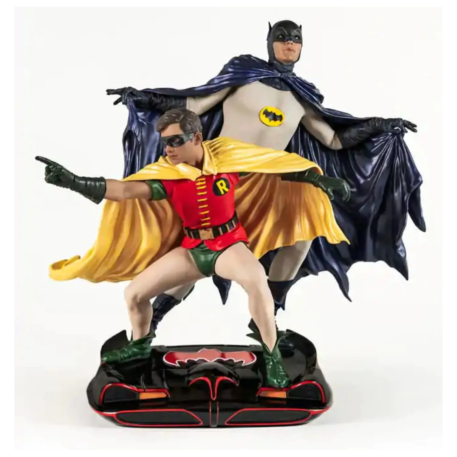 DC Comics PVC Diorama Socha 1/8 Batman & Robin 1966 23 cm fotografii produktu