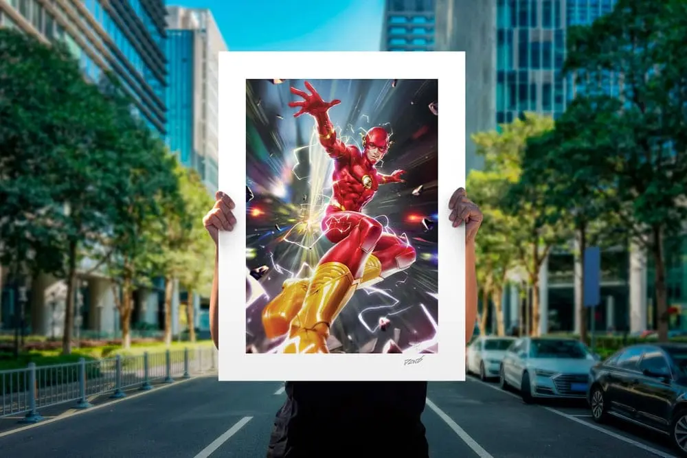 DC Comics Art Print The Flash 46 x 61 cm - nezarámovaný fotografii produktu