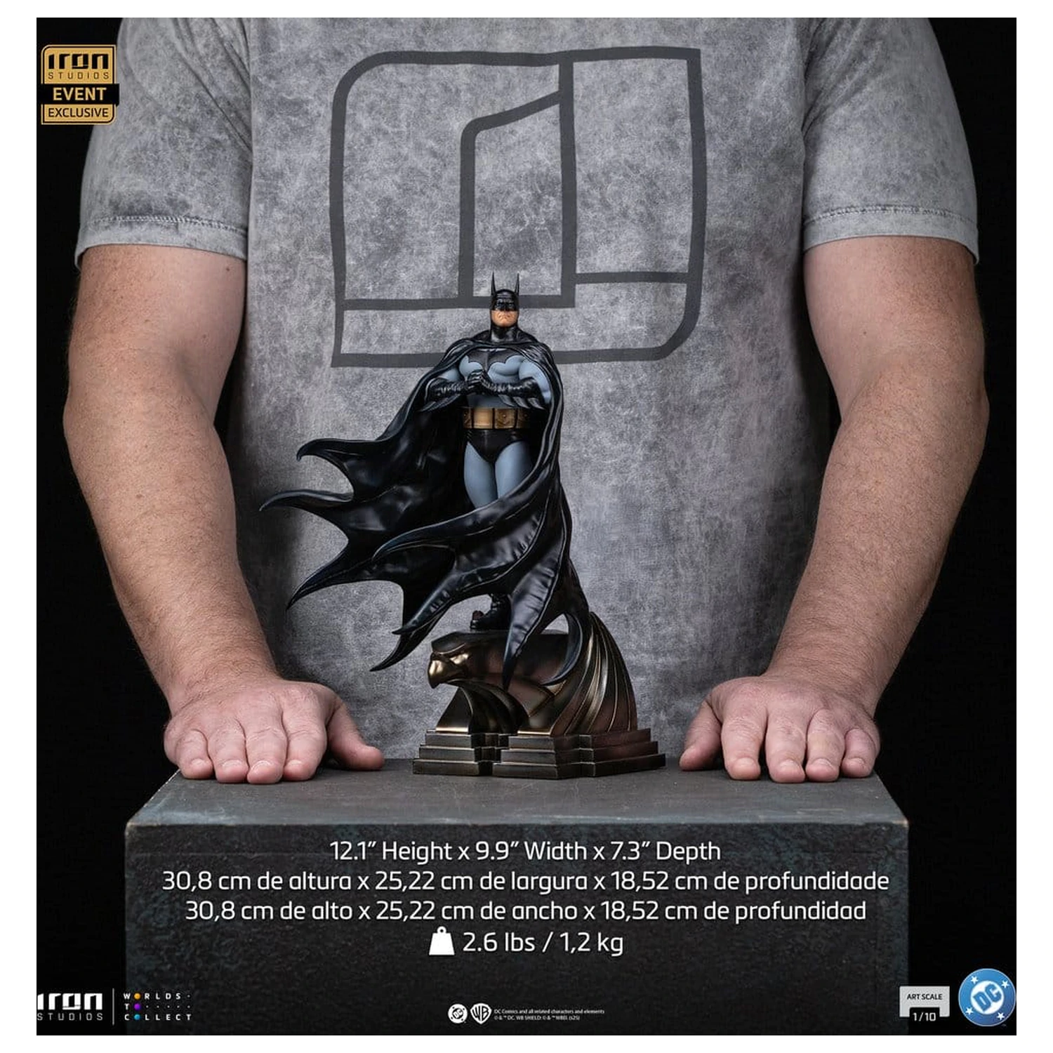 DC Comics Art Scale socha 1/10 Batman Trinity (CCXP Exclusive 2025) 31 cm fotografii produktu