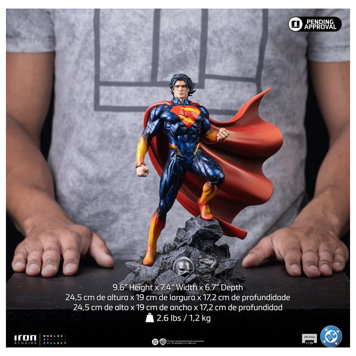 DC Comics Art Scale Socha 1/10 Superman Absolute 25 cm fotografii produktu