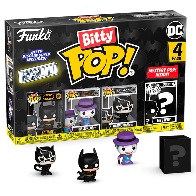 DC Comics Batman 85. výročí Bitty Funko POP! Vinylová figurka 4-Pack Batman fotografii produktu