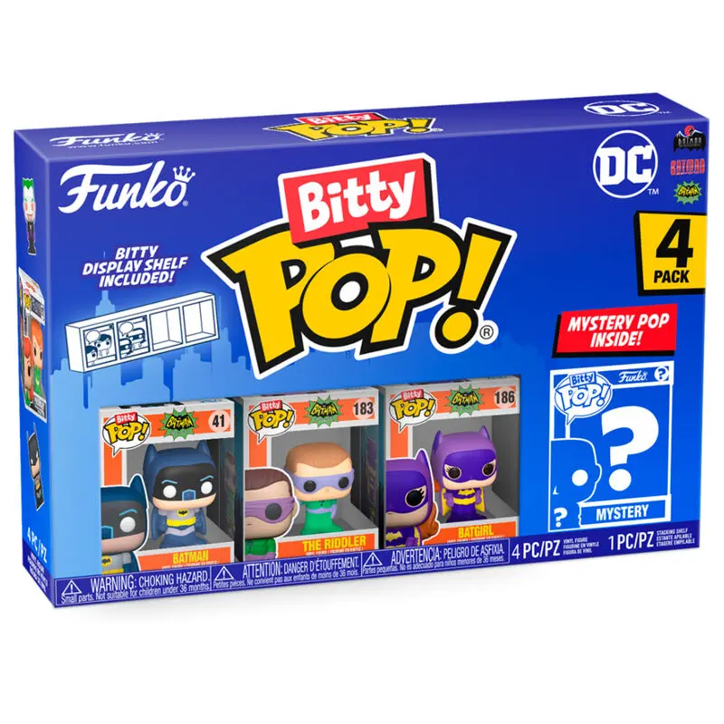 DC Bitty POP! Vinylová figurka 4-Pack Batman Adam West 2,5 cm fotografii produktu