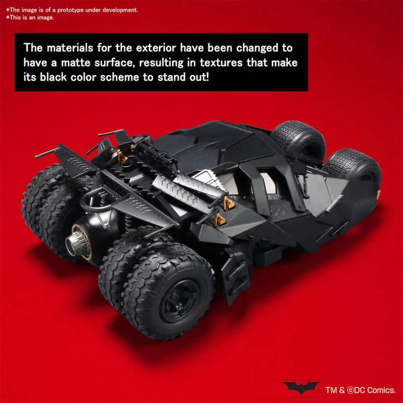 DC comics Batman Begins Batmobile model auta stavebnice figurka 1/35 fotografii produktu