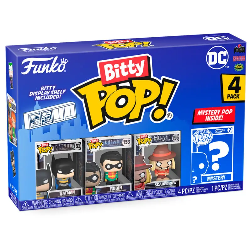 DC Bitty POP! Vinylová figurka 4-balení Batman 2,5 cm fotografii produktu